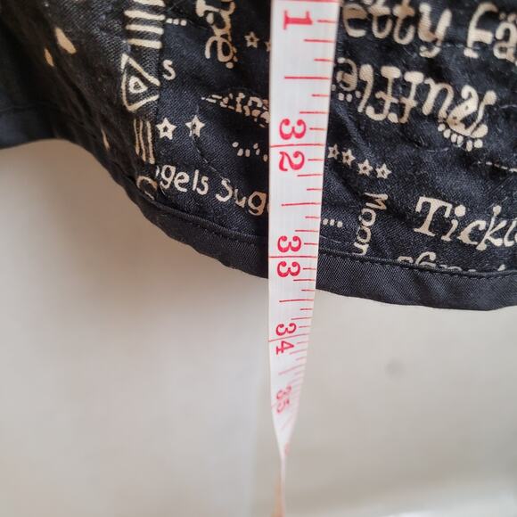 Vintage quilt patchwork coat Size XL black and tan Grandmacore Retro Cottage - Picture 9 of 9